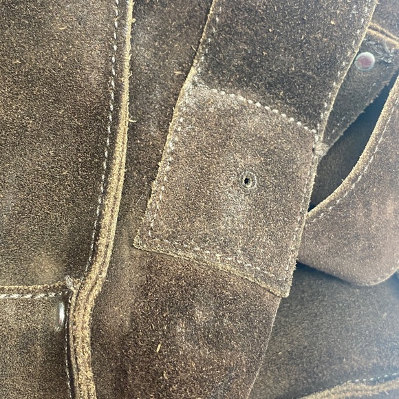 Banana Republic Brown Suede Messenger Bag - Picture 15 of 17